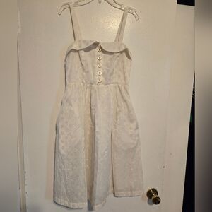 Anthropologie Maeve Sleeveless Shimmery Dot Dress Size 2